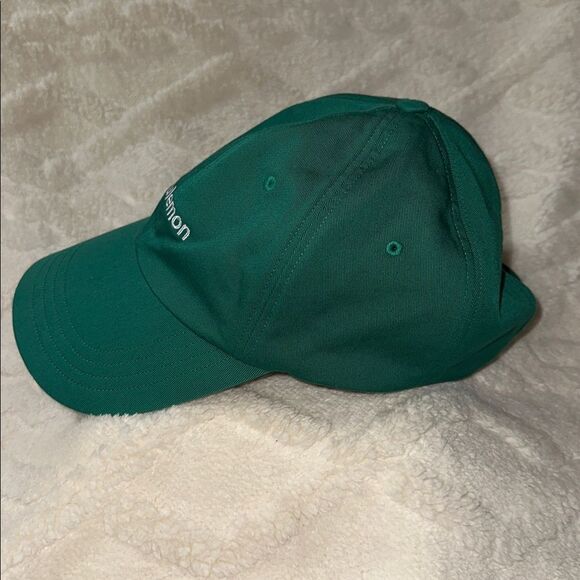 lululemon Kelly Green White Embroidered Logo Cotton Hat Athletic Cap